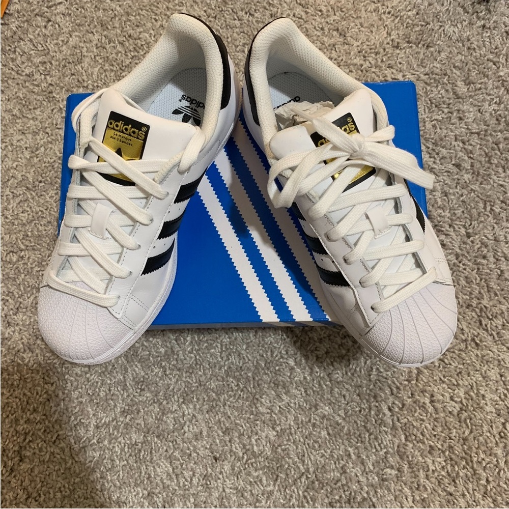 Adidas White and Black Sneakers